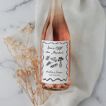 She's Off the Market Bold & Whimsical Hand Drawn Wine Label<br><div class="desc">The "She's Off the Market Bold & Whimsical Hand Drawn" suite is a playful and modern collection with a distinctive hand-drawn aesthetic. Featuring bold, black-and-white illustrations of cheese, flowers, and grapes, this collection exudes charm and humour while maintaining an air of sophistication. The scalloped border frames the details beautifully, adding...</div>