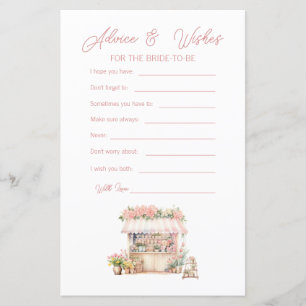 She's Off the Market Bridal Shower Advice & Wishes