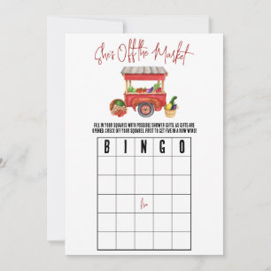 She's Off the Market Bridal Shower BINGO Game Invitation