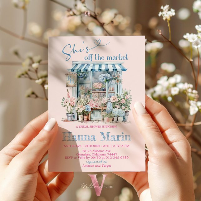 She's Off The Market Bridal Shower Invitation (Creator Uploaded)