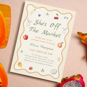 She's Off the Market Bridal Shower Invitation
