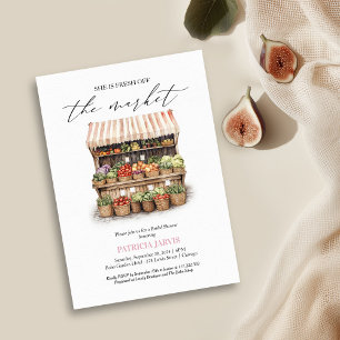 She's Off the Market Farmer's Market Bridal Shower Invitation