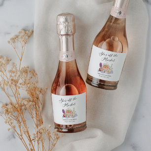 She's Off the Market Farmer's Market Bridal Shower Sparkling Wine Label