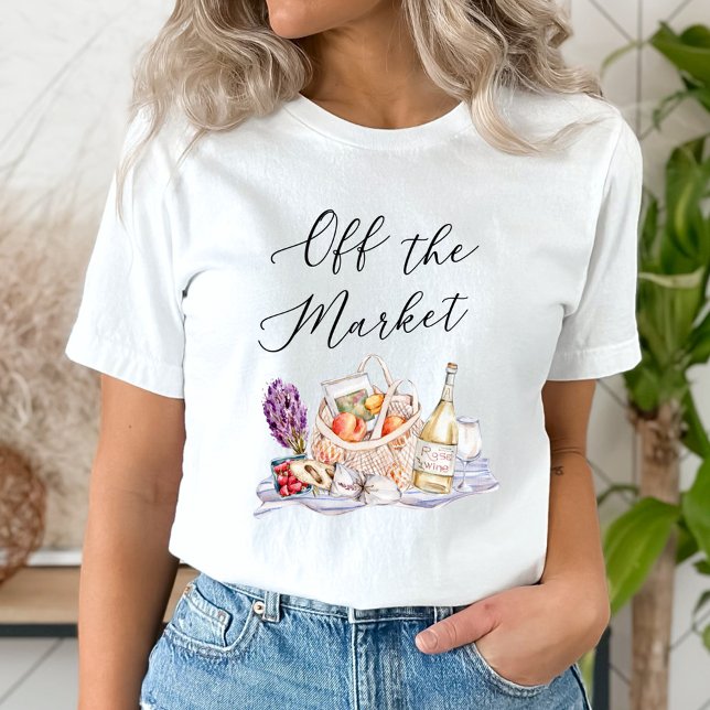 She's Off the Market Farmer's Market Bridal Shower T-Shirt (Creator Uploaded)
