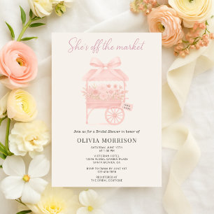 She's Off the Market Flower Bridal Shower Invitation