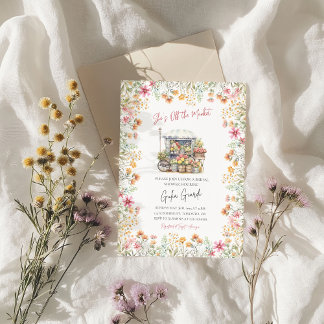 She's Off the Market Flower Bridal Shower Invitation