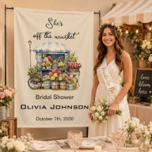 She's off the Market French Beige Bridal Shower