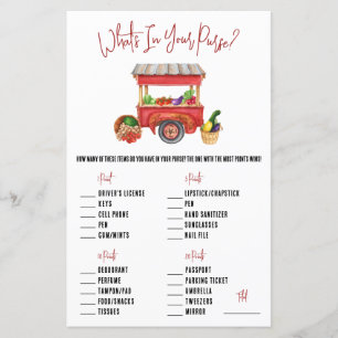 She's Off the Market! What's in your Purse? Game