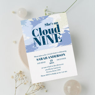 She's on Cloud Nine Bold Bling Bridal Shower