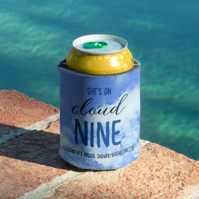 She's On Cloud Nine! Bridal Shower/Bachelorette Can Cooler (In Situ Pool)