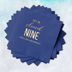 She's On Cloud Nine! Bridal Shower/Bachelorette Foil Napkins