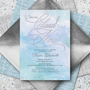She's On Cloud Nine Bridal Shower Invitation