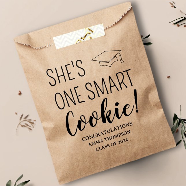 She's One Smart Cookie Class Of 2024 Graduation Favour Bag (Creator Uploaded)