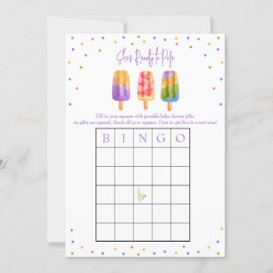 She's Ready to Pop, Baby Shower BINGO game Invitation