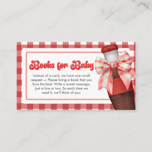 She's Ready to Pop Baby Shower Books for Baby Enclosure Card