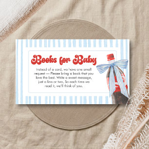 She's Ready to Pop Baby Shower Books for Baby Enclosure Card