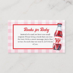 She's Ready to Pop Baby Shower Books for Baby  Enclosure Card