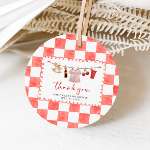 She's Ready to Pop Baby Shower Favour Tags