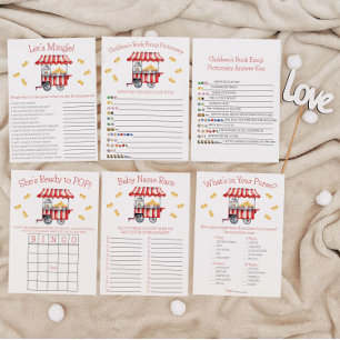 She's Ready to POP!  Baby Shower Game  Invitation