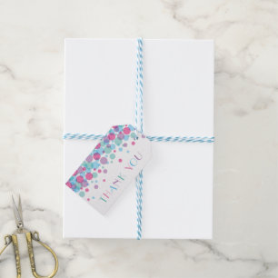 She's Ready to Pop Baby Shower Polka Dots Gift Tags