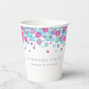 She's Ready to Pop Baby Shower Polka Dots Paper Cups