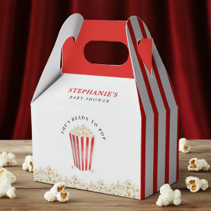 She's Ready To Pop Baby Shower Popcorn Favour Box