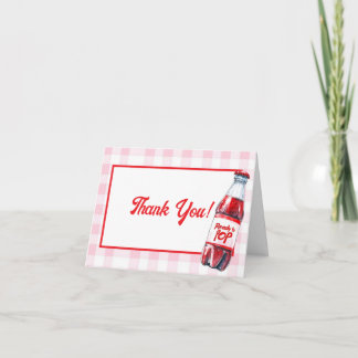 She's Ready to Pop Baby Shower Soda Thank You Card