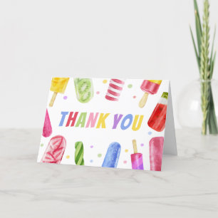 She's Ready to Pop Baby Shower Thank You Card