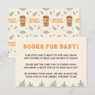 She's Ready to Pop Boho Orange Kawaii Soda Enclosure Card