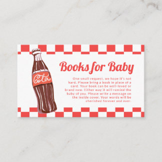 She's Ready to Pop Soda Baby Shower Books for Baby Enclosure Card