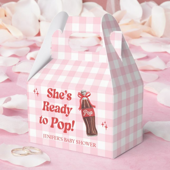 She's Ready to Pop Soda Baby Shower Favour Box (Wedding)