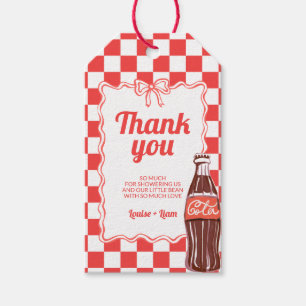 She's Ready to Pop Soda Baby Shower Gift Tags