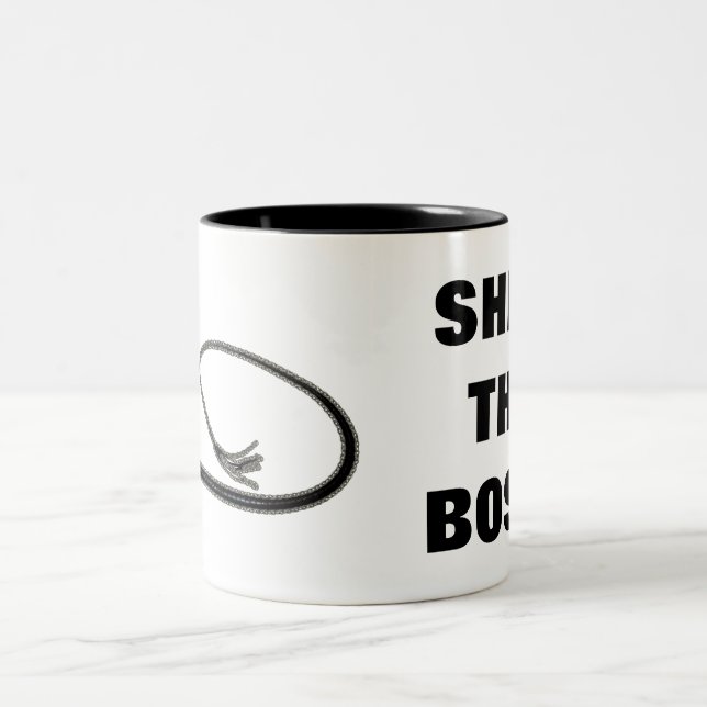 SHE'S THE BOSS! Two-Tone COFFEE MUG (Center)