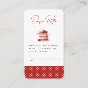 She's the Cherry on Top Baby Shower Enclosure Card