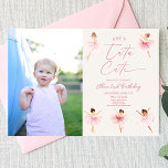 She's Tutu Cute Ballerina Photo 2nd Birthday Party Invitation<br><div class="desc">This is a She's Tutu Cute Pink Ballerina Ballet Custom Picture Photo 2nd Birthday Party Invitation!</div>