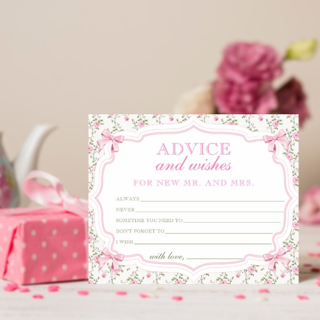 She's Tying the Knot Advice and Wishes Cards (Creator Uploaded)