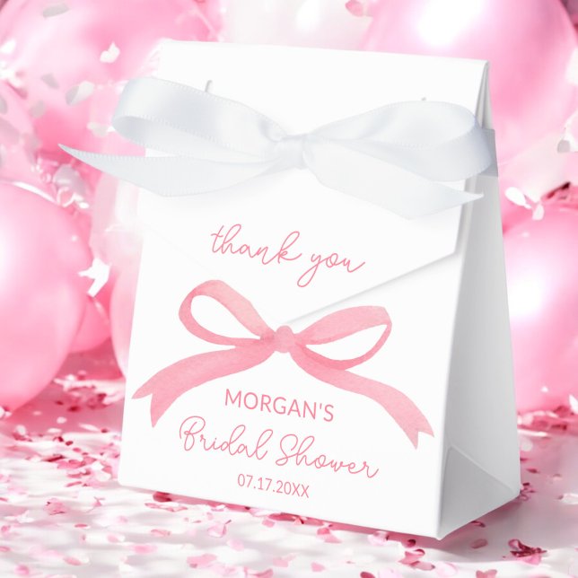 She's Tying The Knot Blush Pink Bridal Shower Favour Box (Creator Uploaded)