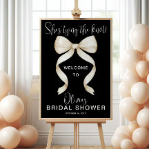 She's Tying the Knot Bow Bridal Shower Welcome