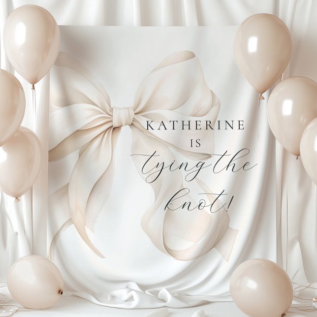 She's tying the Knot Bridal Shower Backdrop Tapestry (Creator Uploaded)