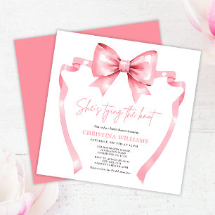 She's Tying the Knot Bridal Shower Invitation
