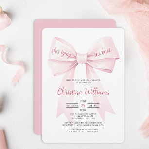 She's Tying the Knot Bridal Shower Invitation