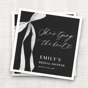 She's Tying the Knot Bridal Shower Napkin