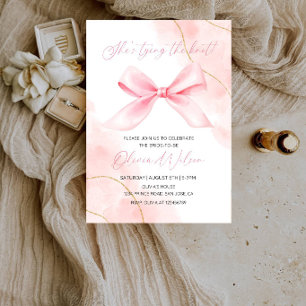 She's Tying the Knot Bridal Shower Party Invitation