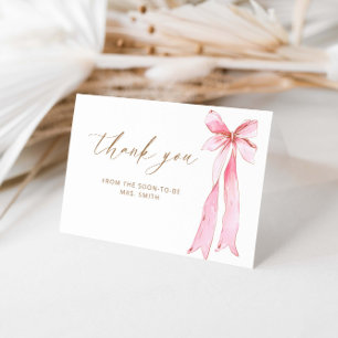 She's Tying The Knot Bridal Shower Thank You  Card