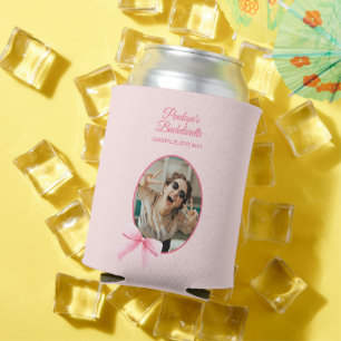 She's Tying the Knot Coquette Bachelorette Party  Can Cooler