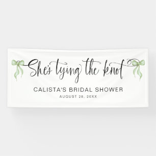 She's Tying the Knot Personalised Bridal Shower Banner