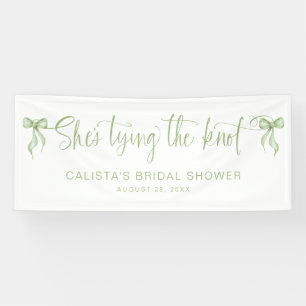 She's Tying the Knot Personalised Bridal Shower Banner