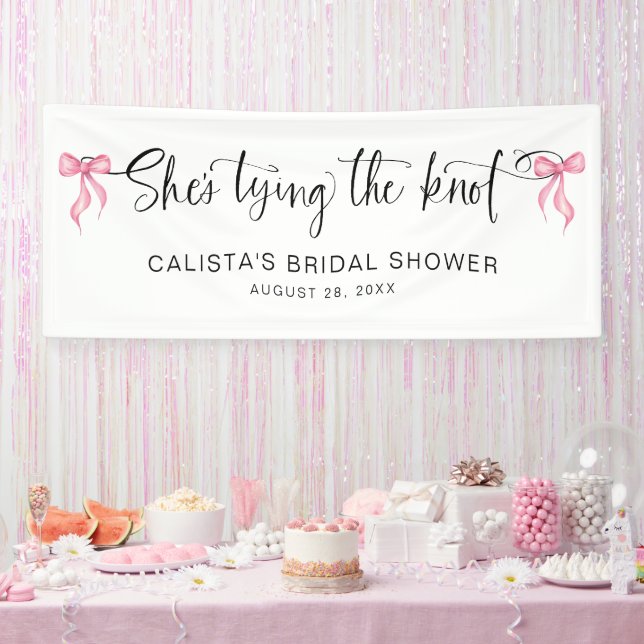She's Tying the Knot Personalised Bridal Shower Banner (Party)