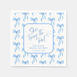 She's Tying the Knot Personalised Bridal Shower Napkin