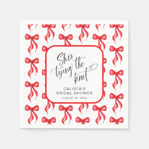 She's Tying the Knot Personalised Bridal Shower Napkin